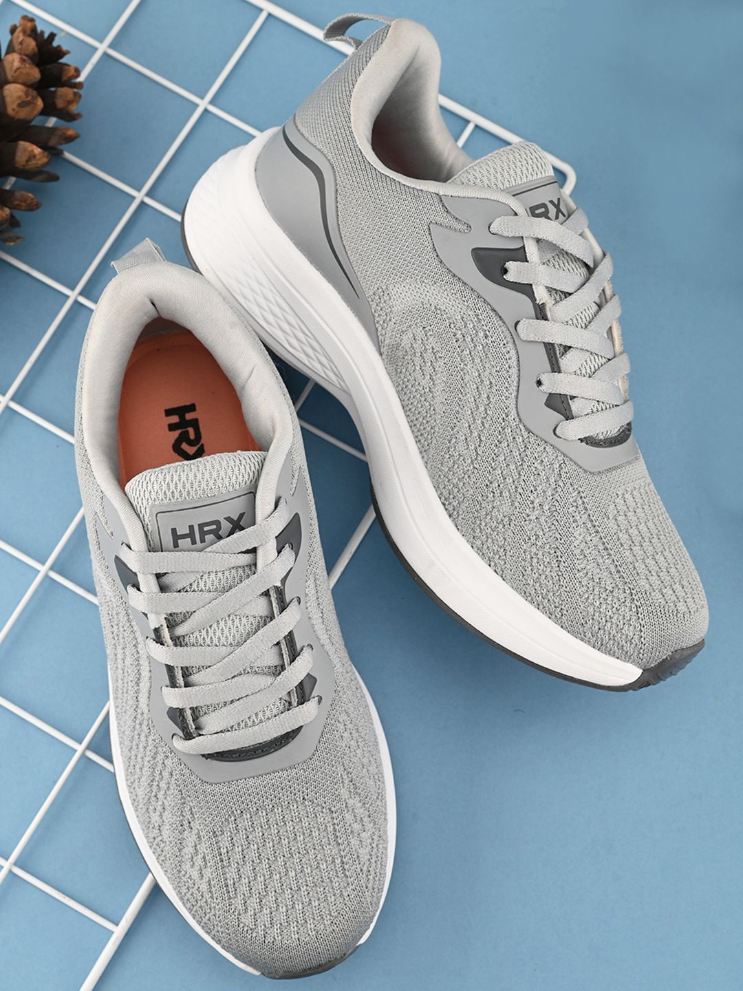 

HRX by Hrithik Roshan Women Mesh Running Non-Marking Shoes, Grey