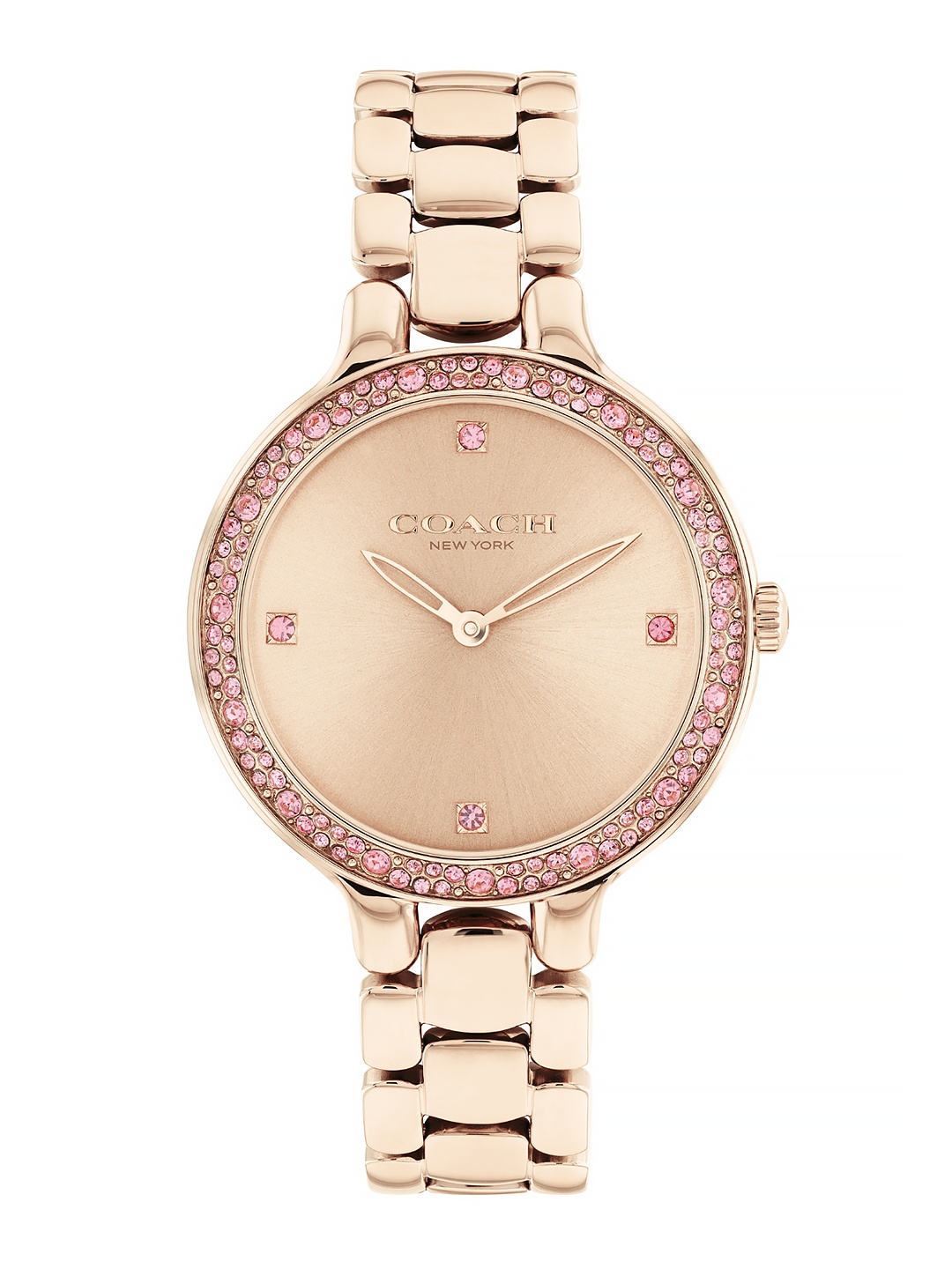 

Coach Women Chelsea Embellished Bracelet Style Analogue Watch 14504126, Gold