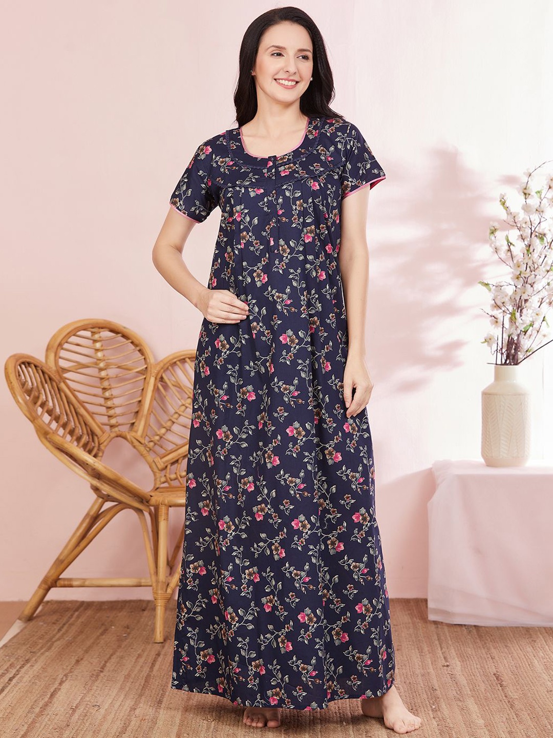 

Sand Dune Nightdress, Navy blue