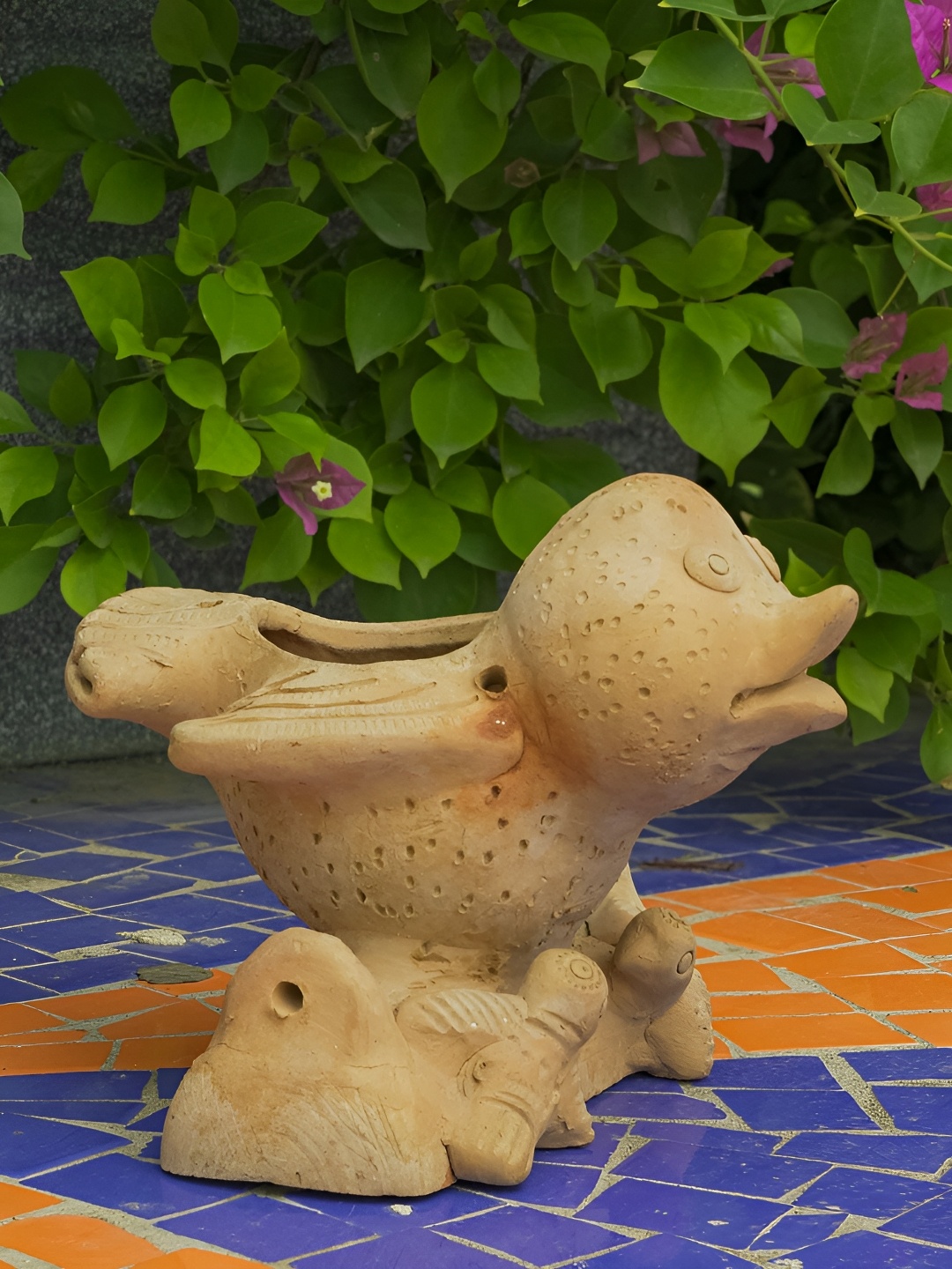 

Swadeh Chidiya Clay Planter, Brown