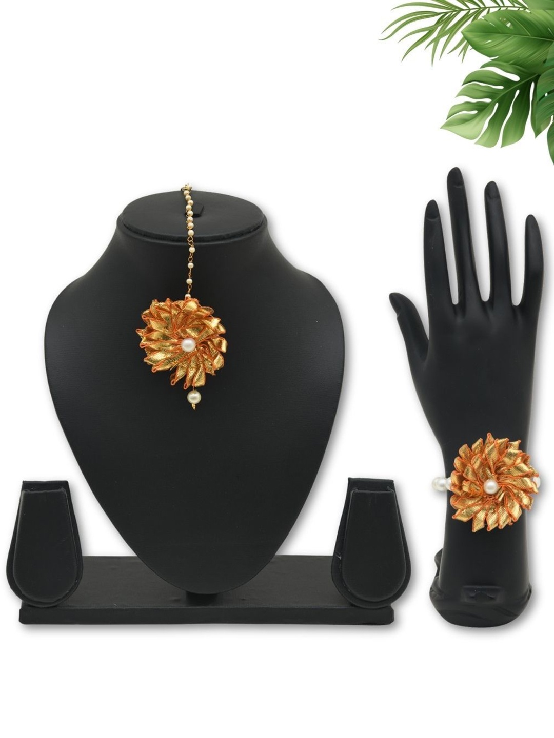 

FUNKRAFTS Beaded Jewellery Set, Gold