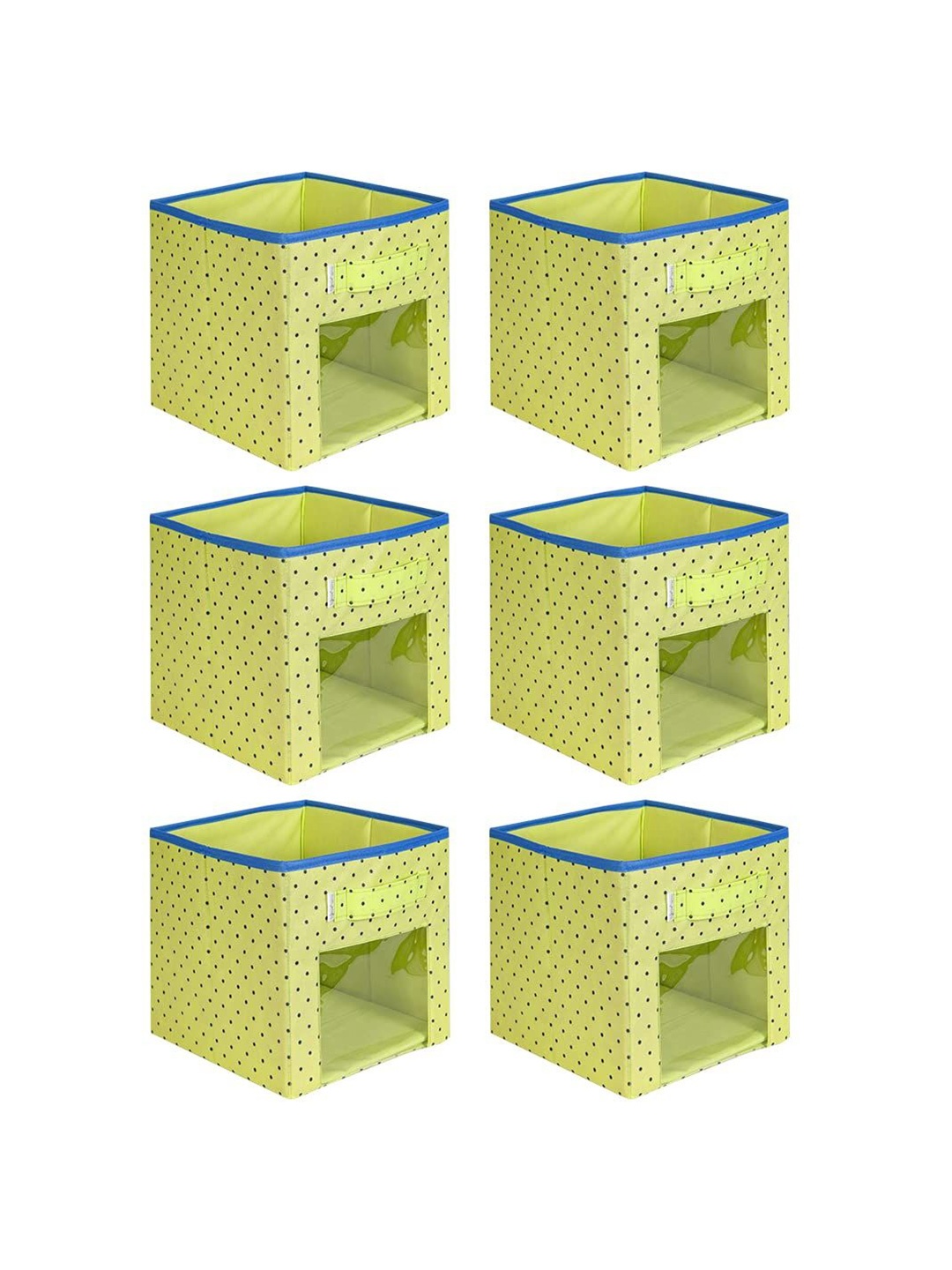 

prettykrafts Green & Blue 6 Pieces Multi-Utility Organisers