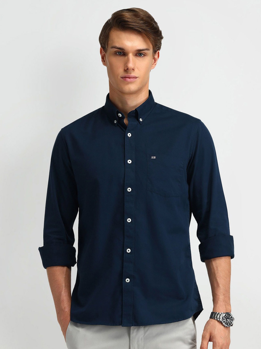 

Arrow Sport Men Modern Slim Fit Opaque Casual Shirt, Blue