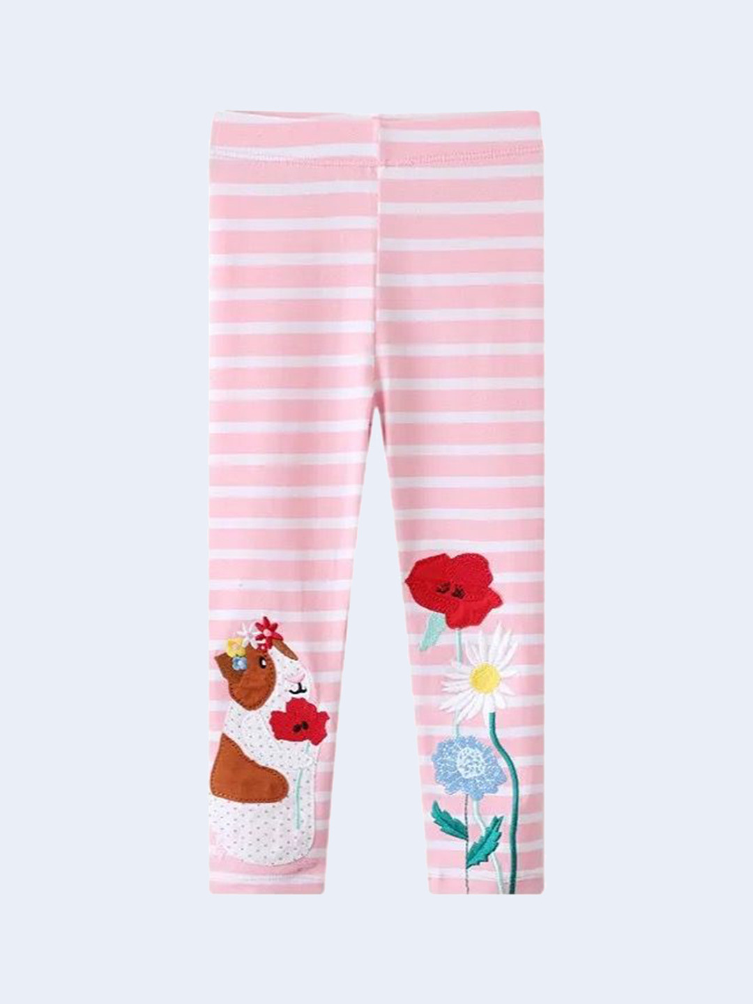 

TrendyKid Girls Printed Ankle Length Leggings, Pink
