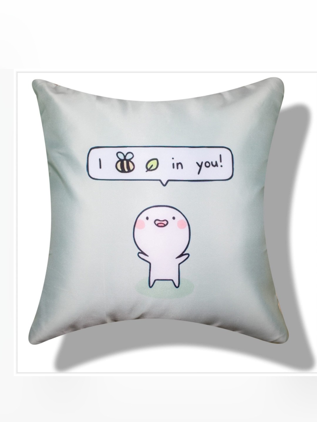 

Vendola Grey & White Quirky Satin Square Cushion Covers