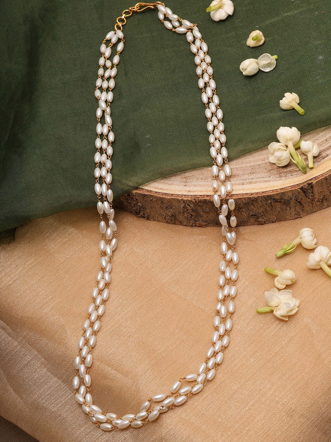 

Mirraw Gold-Plated Beaded Necklace
