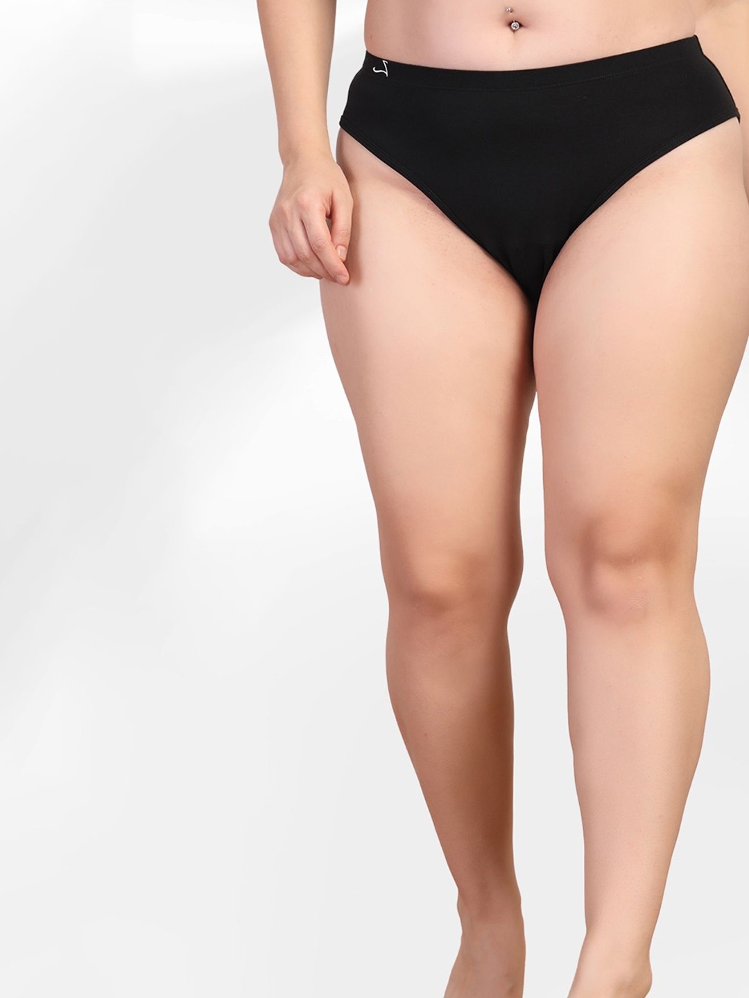 

House Of Zelena Mid-Rise Marternity Briefs ZLIWP001, Black