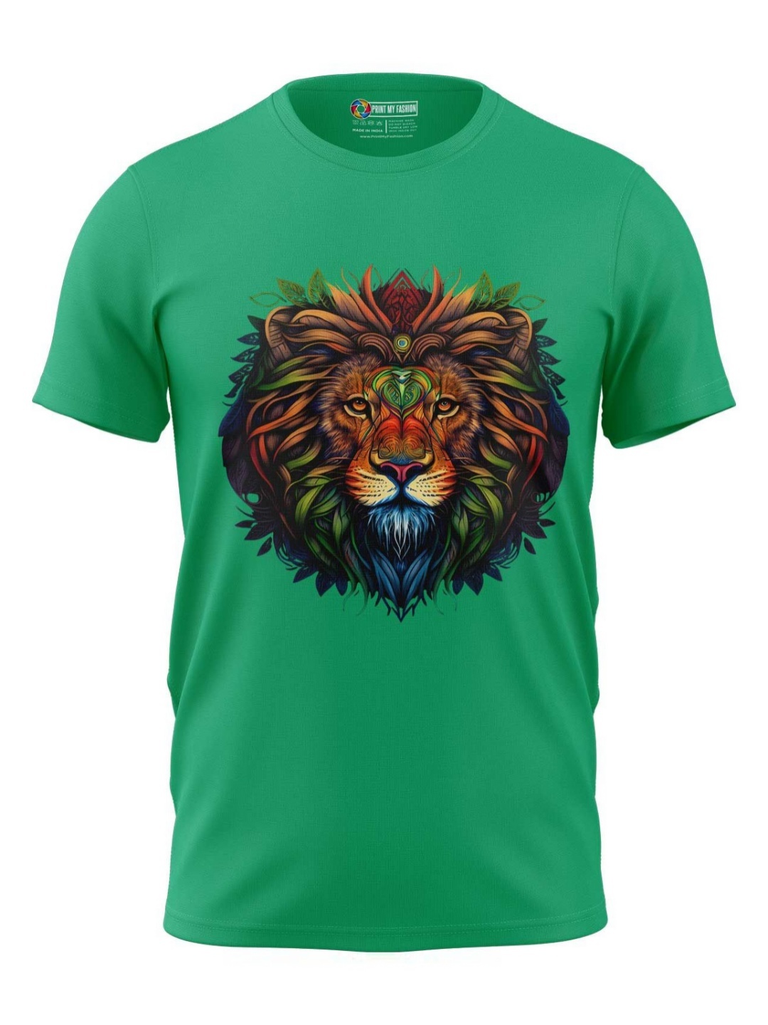 

Print My Fashion Boys Graphic Printed Round Neck Cotton T-shirt, Green