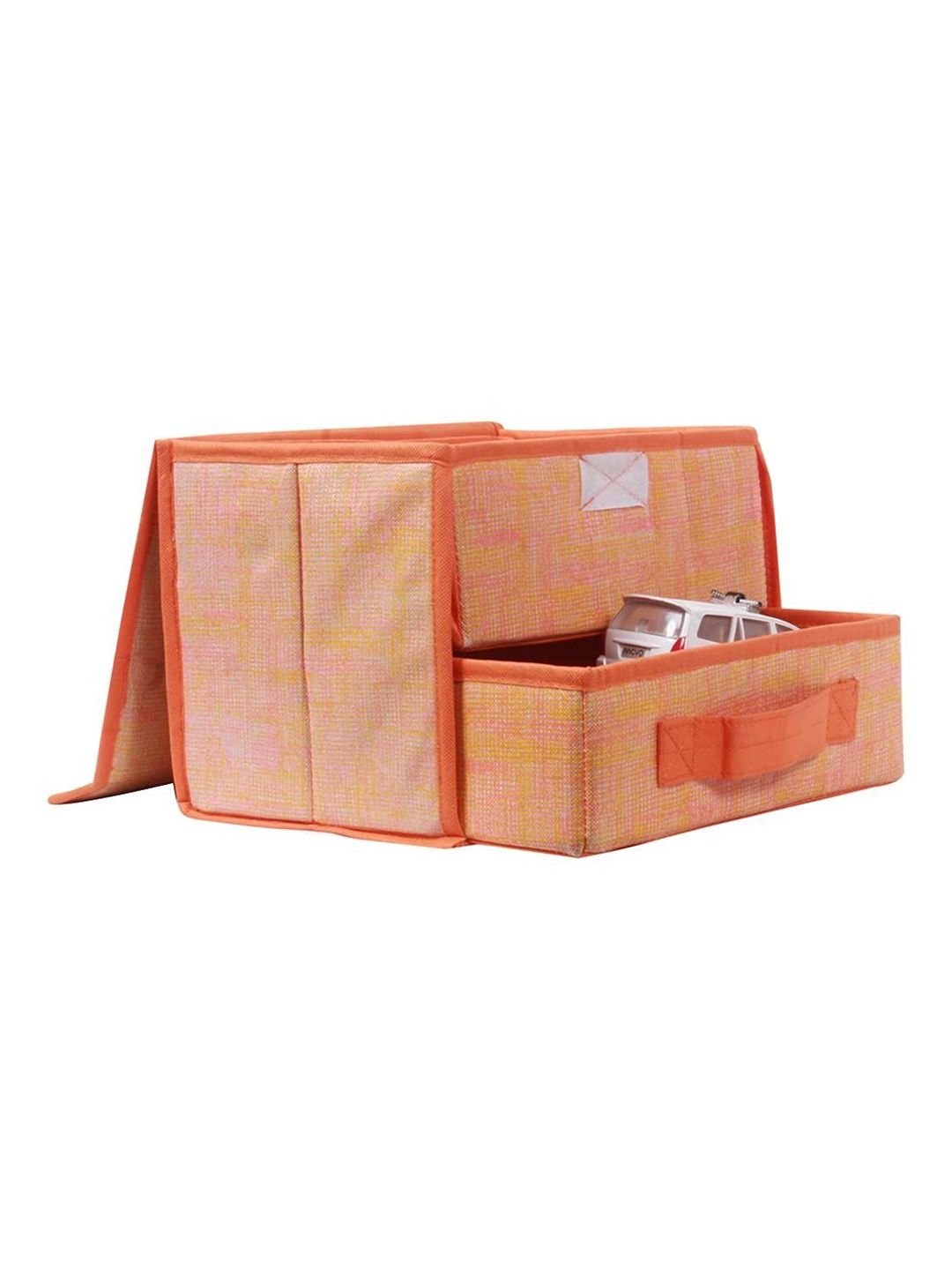 

prettykrafts Orange 2 Pieces Reusable Multi-Utility Organisers