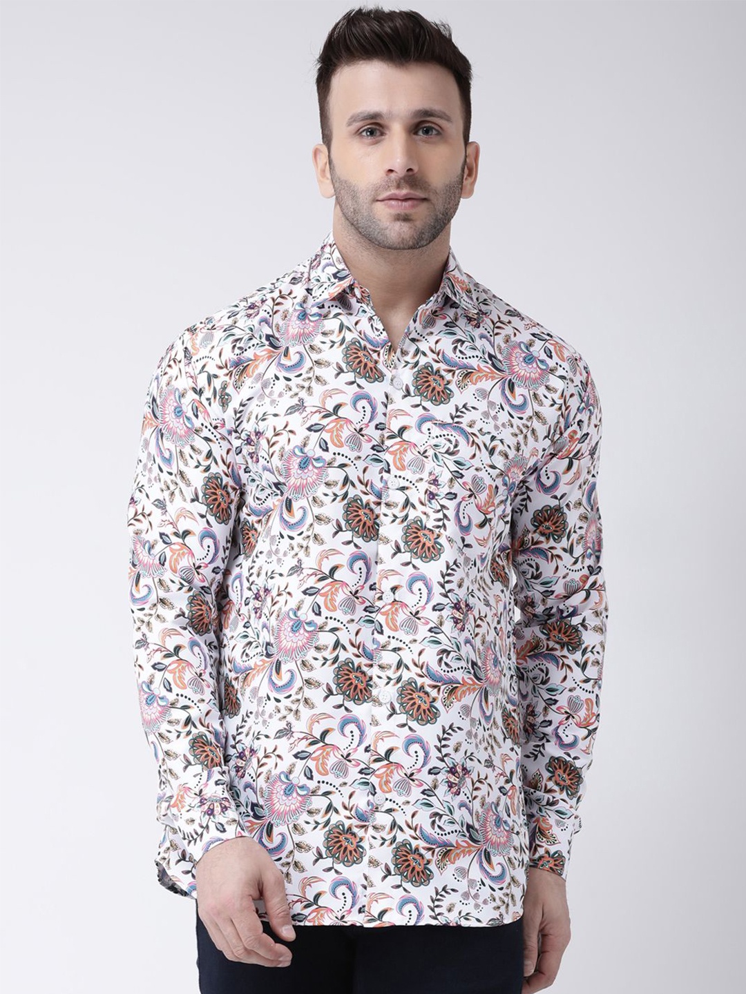 

KLOSET BY RIAG Men Classic Floral Opaque Printed Casual Shirt, Multi
