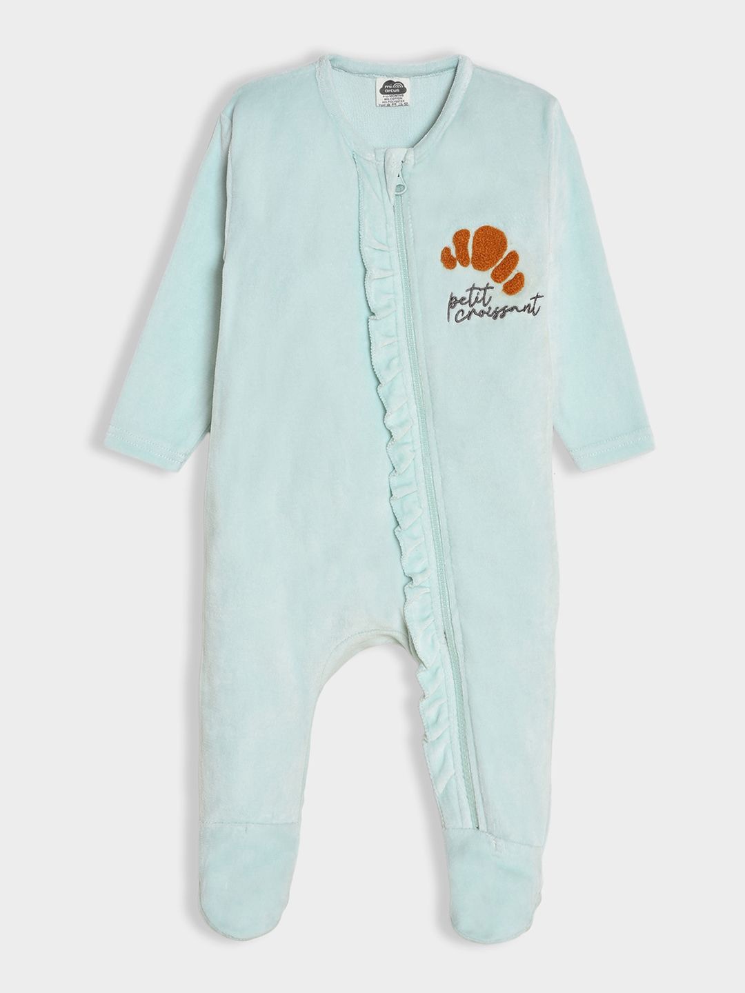 

MiArcus Girls Cotton Knitted Sleepsuit, Blue