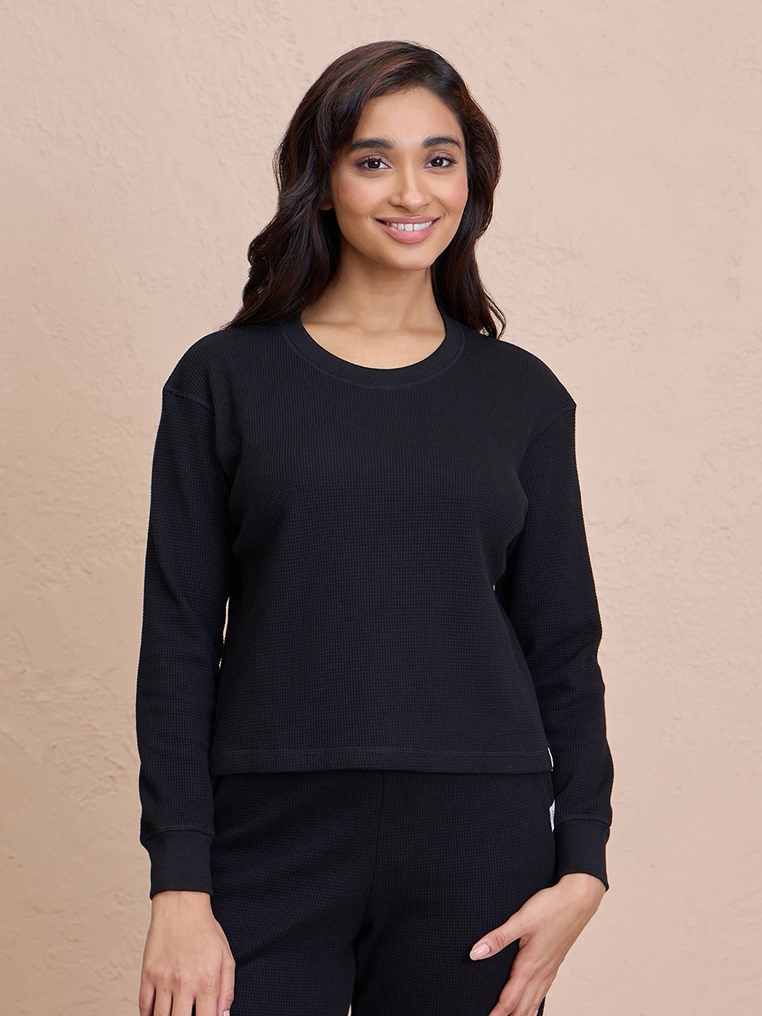 

Nykd Print Top, Black