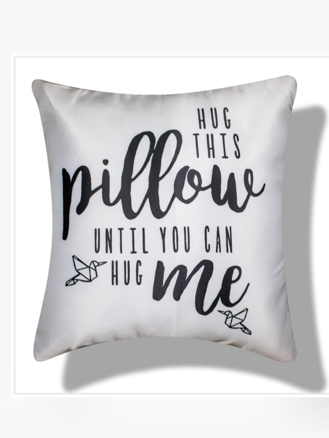 

Vendola White & Black Quirky Satin Square Cushion Covers