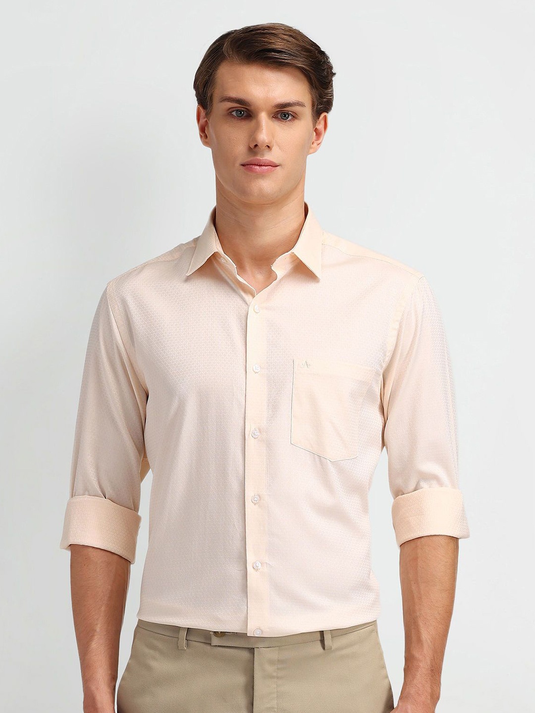

Arrow Men Classic Opaque Formal Shirt, Yellow