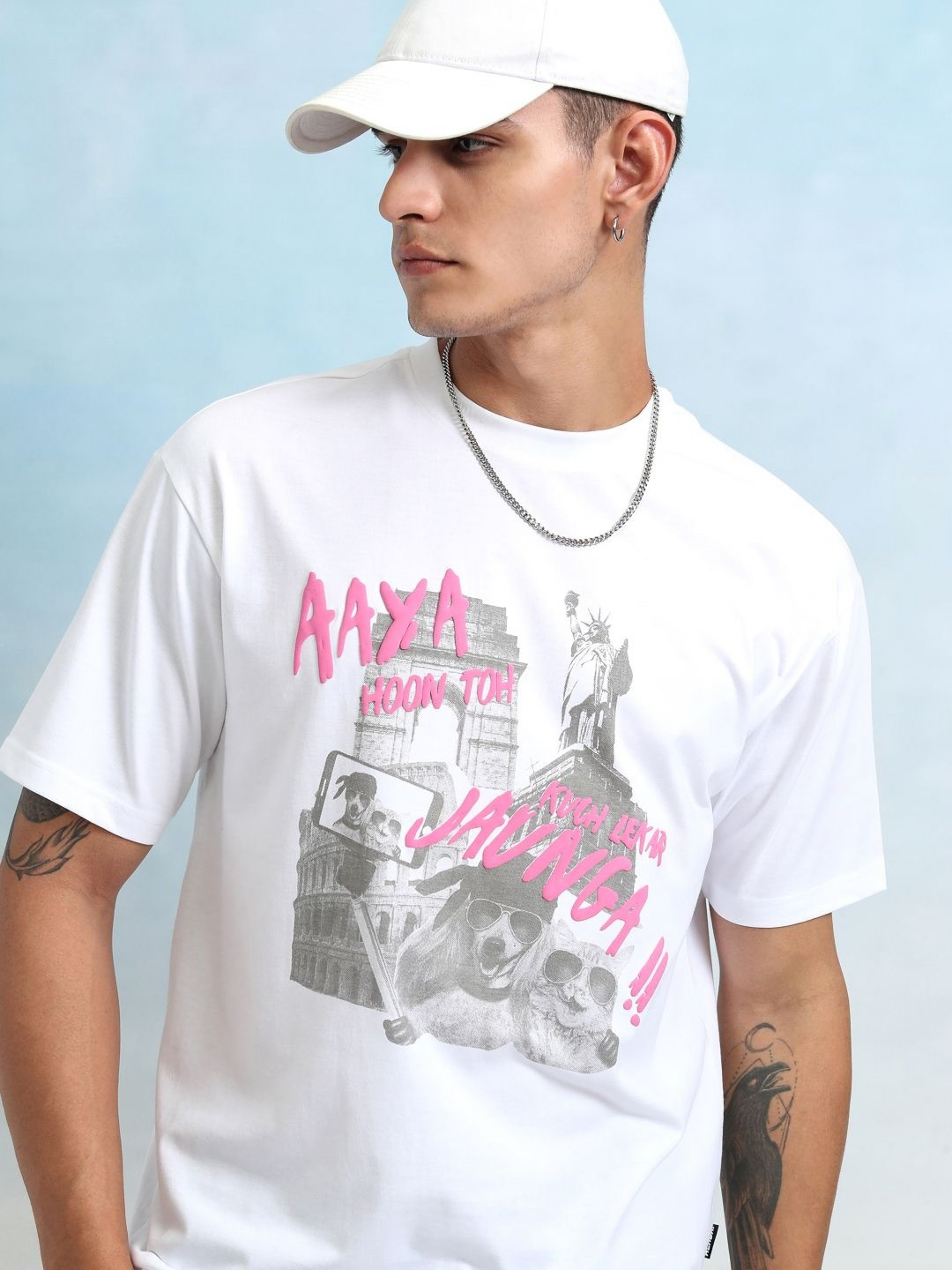 

HIGHLANDER Men Printed T-shirt, White