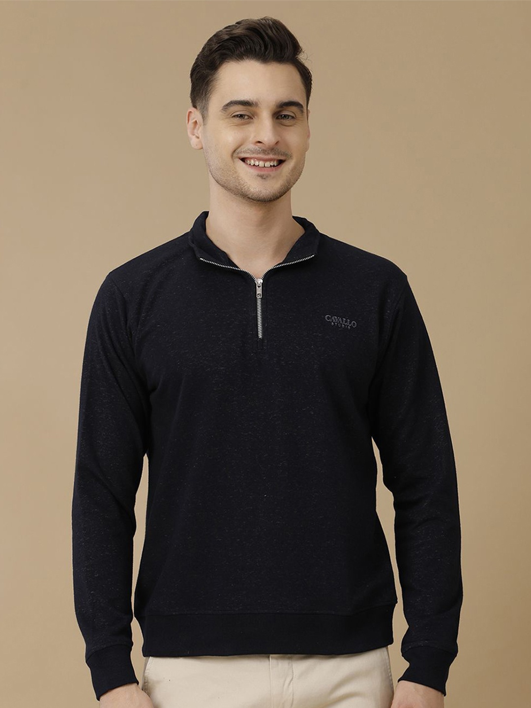 

CAVALLO by Linen Club Men Sweatshirt, Navy blue