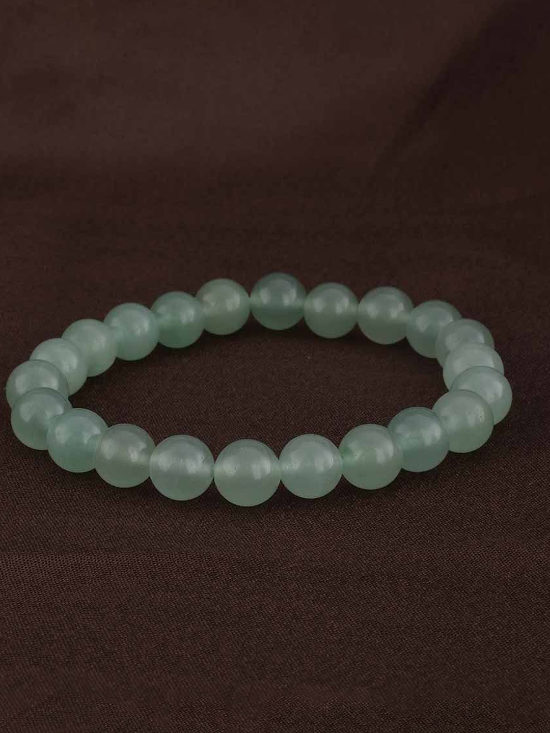 

PALMONAS Men Stainless Steel Crystals Elasticated Bracelet, Green