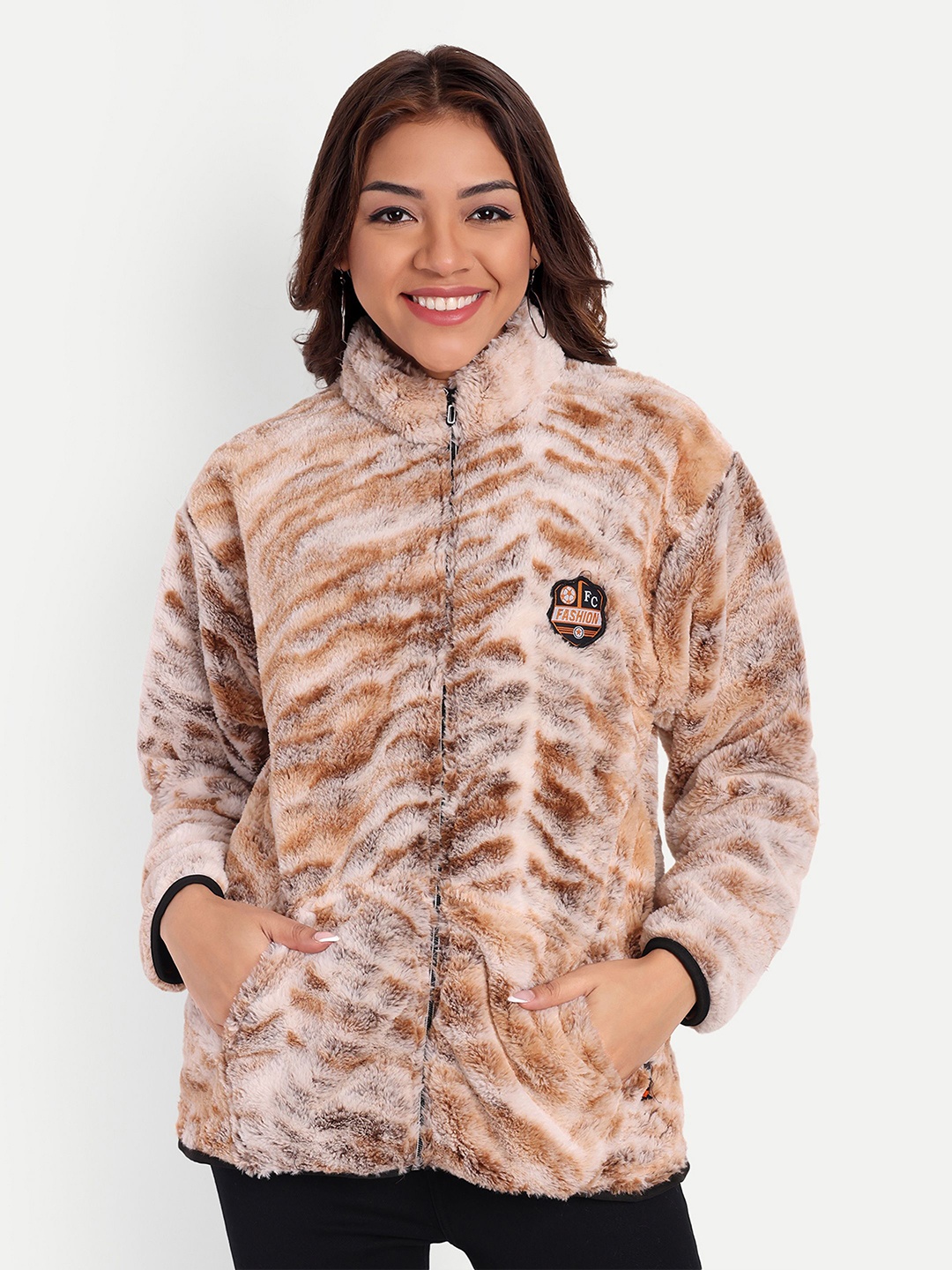 

HAUTEMODA Women Sweatshirt, Brown
