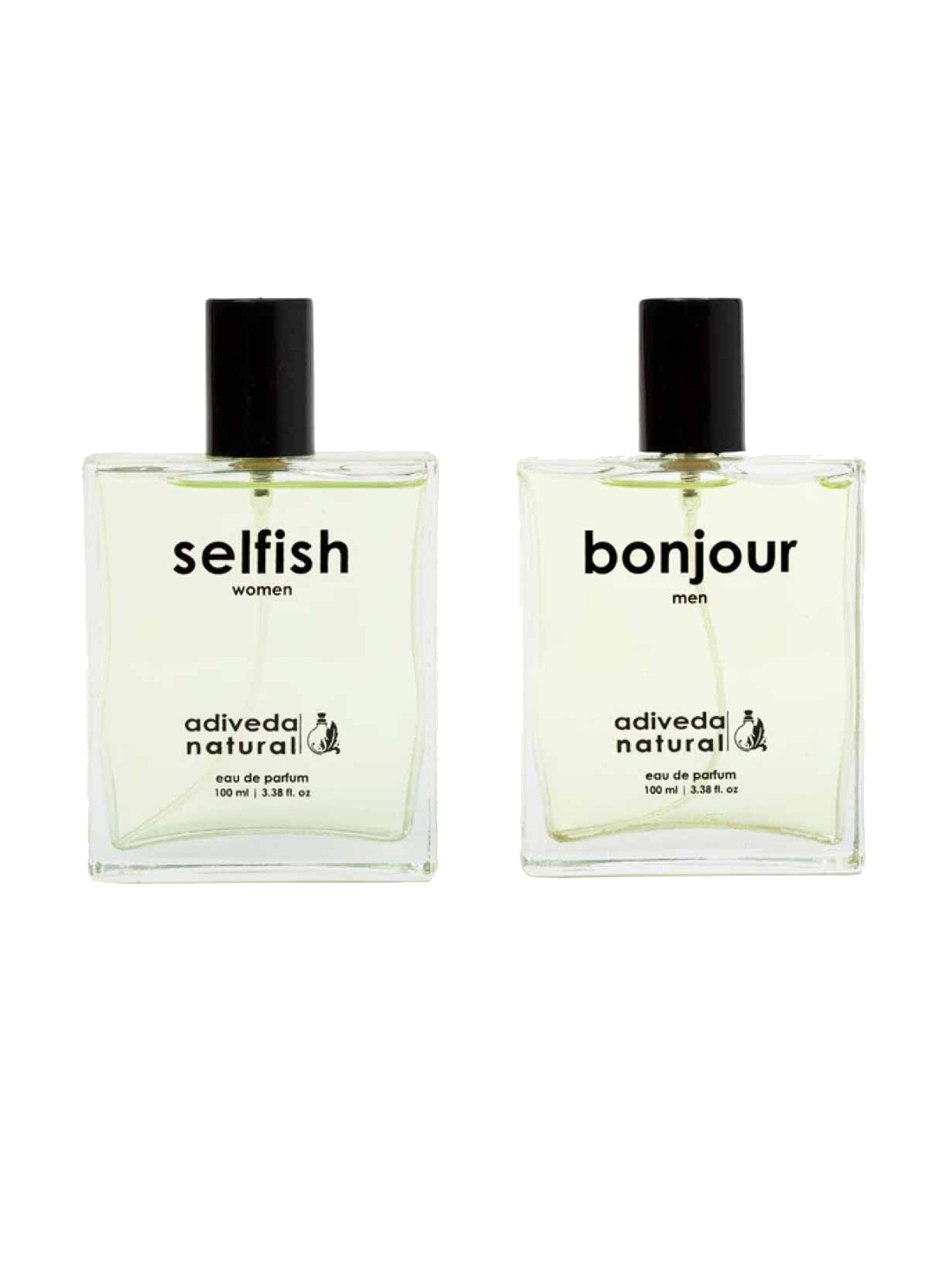 

Adiveda Natural Set Of 2 Bonjour & Selfish EDP 100 ml Each, Yellow