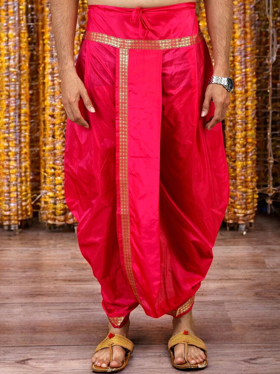 

TATTVA Men Dhotis With Shalya, Pink