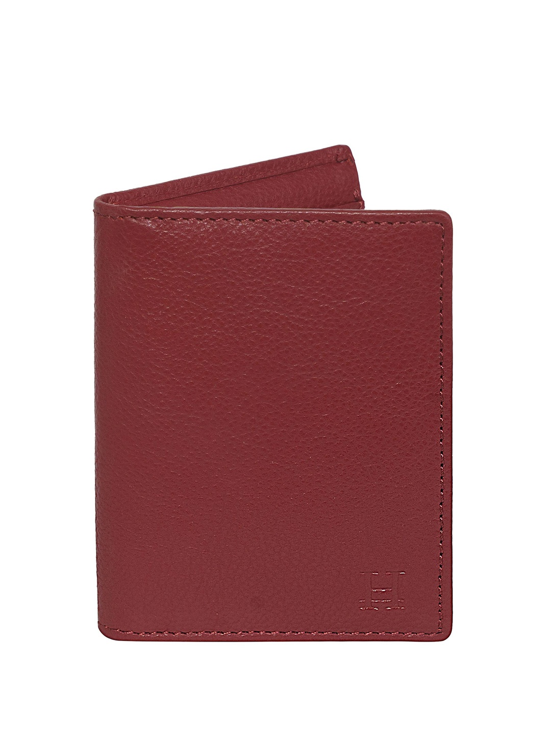

HIROSHI Men Leather Two Fold Wallet, Red