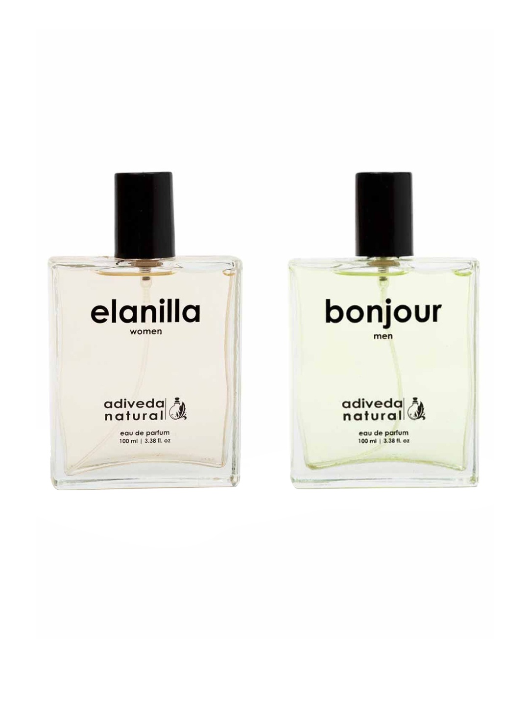 

Adiveda Natural Set Of 2 Bonjour & Elanilla EDP 100 ml Each, Yellow