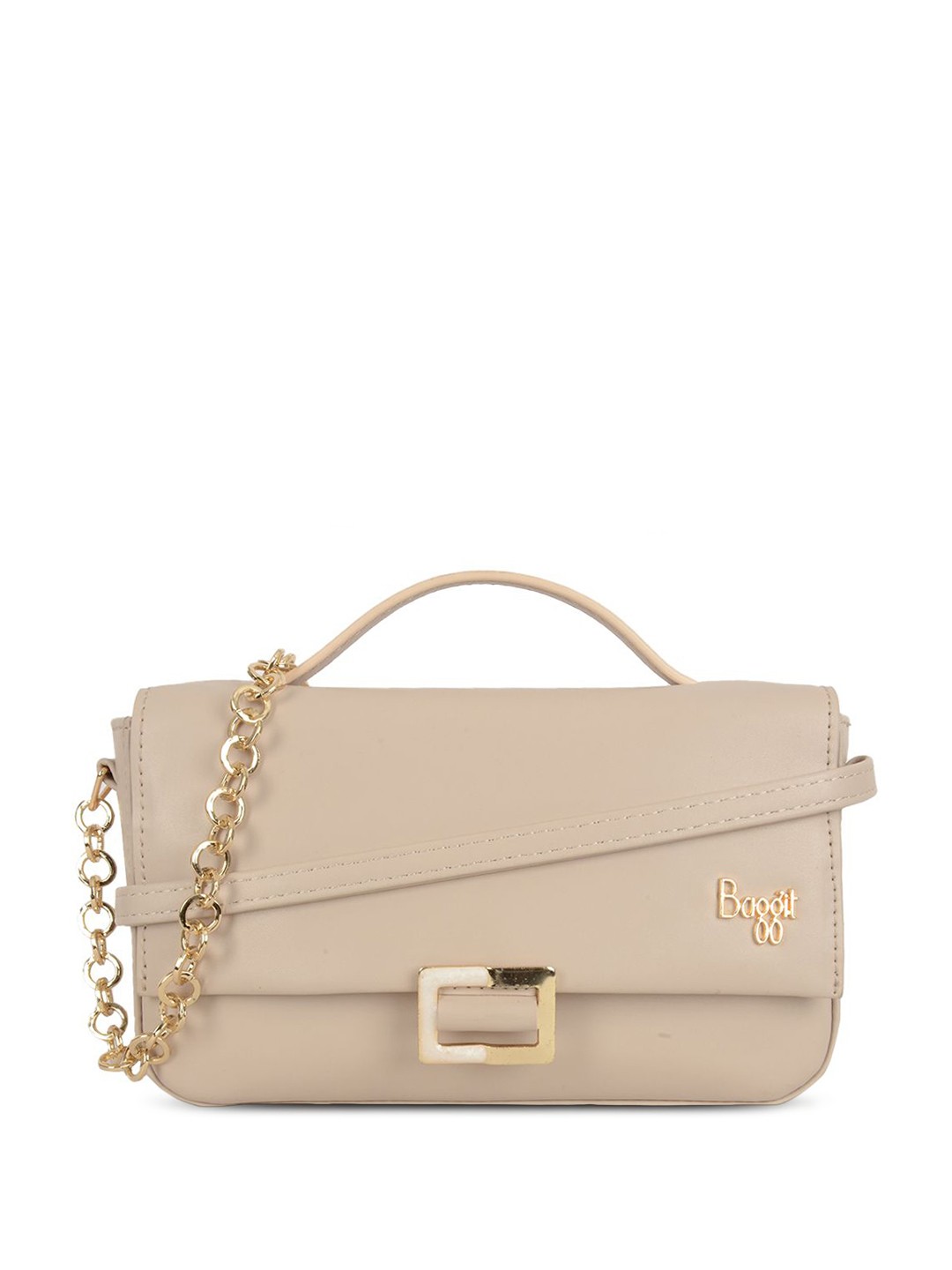 

Baggit PU Structured Tote Bag, Beige