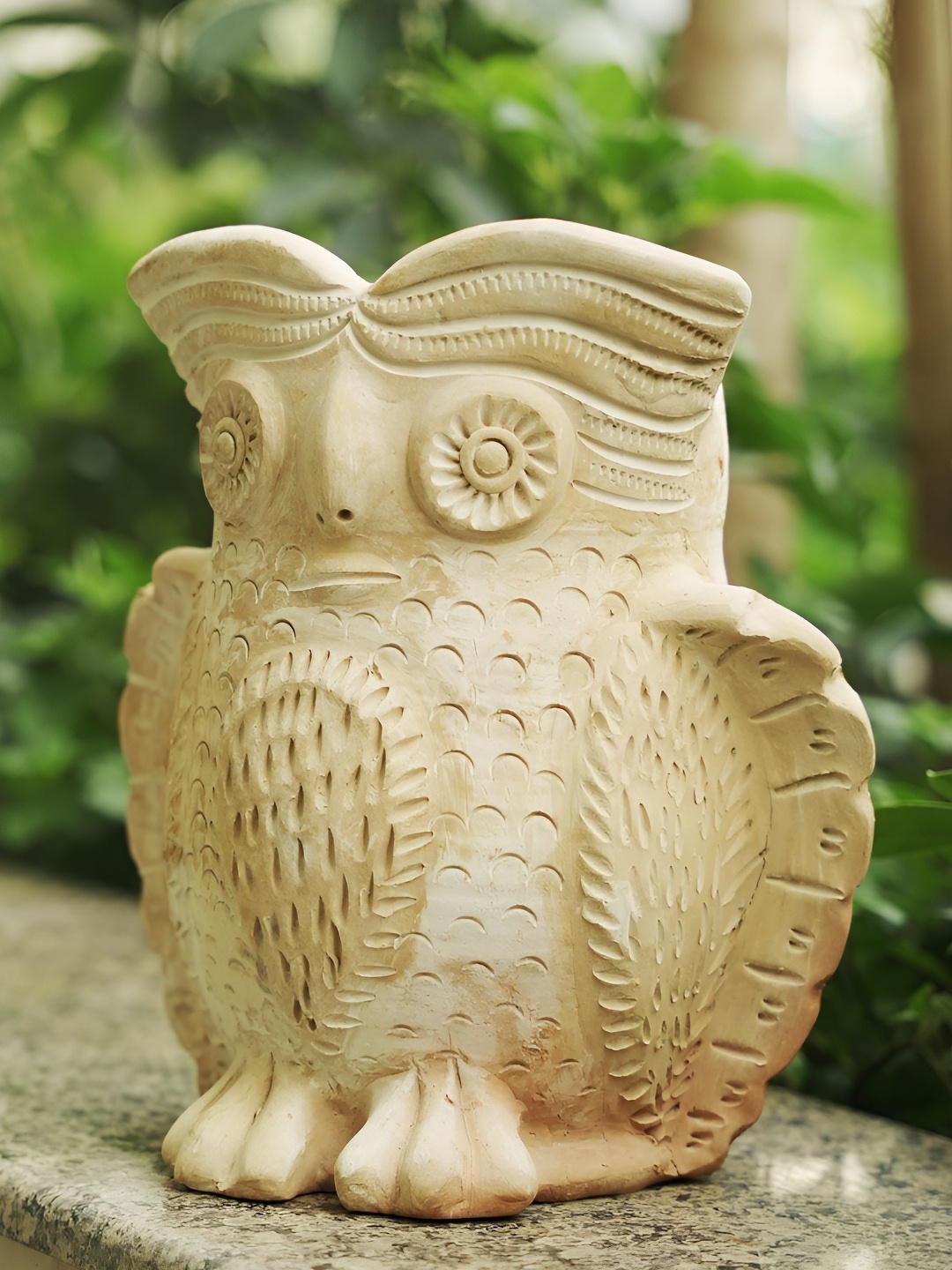 

Swadeh Seacrest Owl Clay Planter, Brown