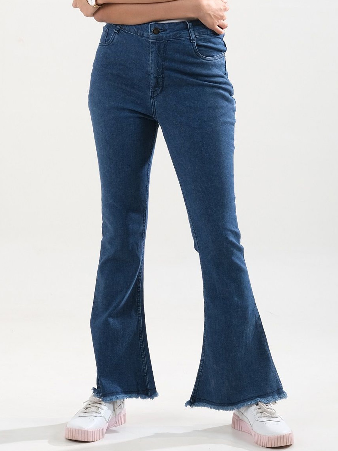 

FILLY Women High-Rise Bootcut Jeans, Blue