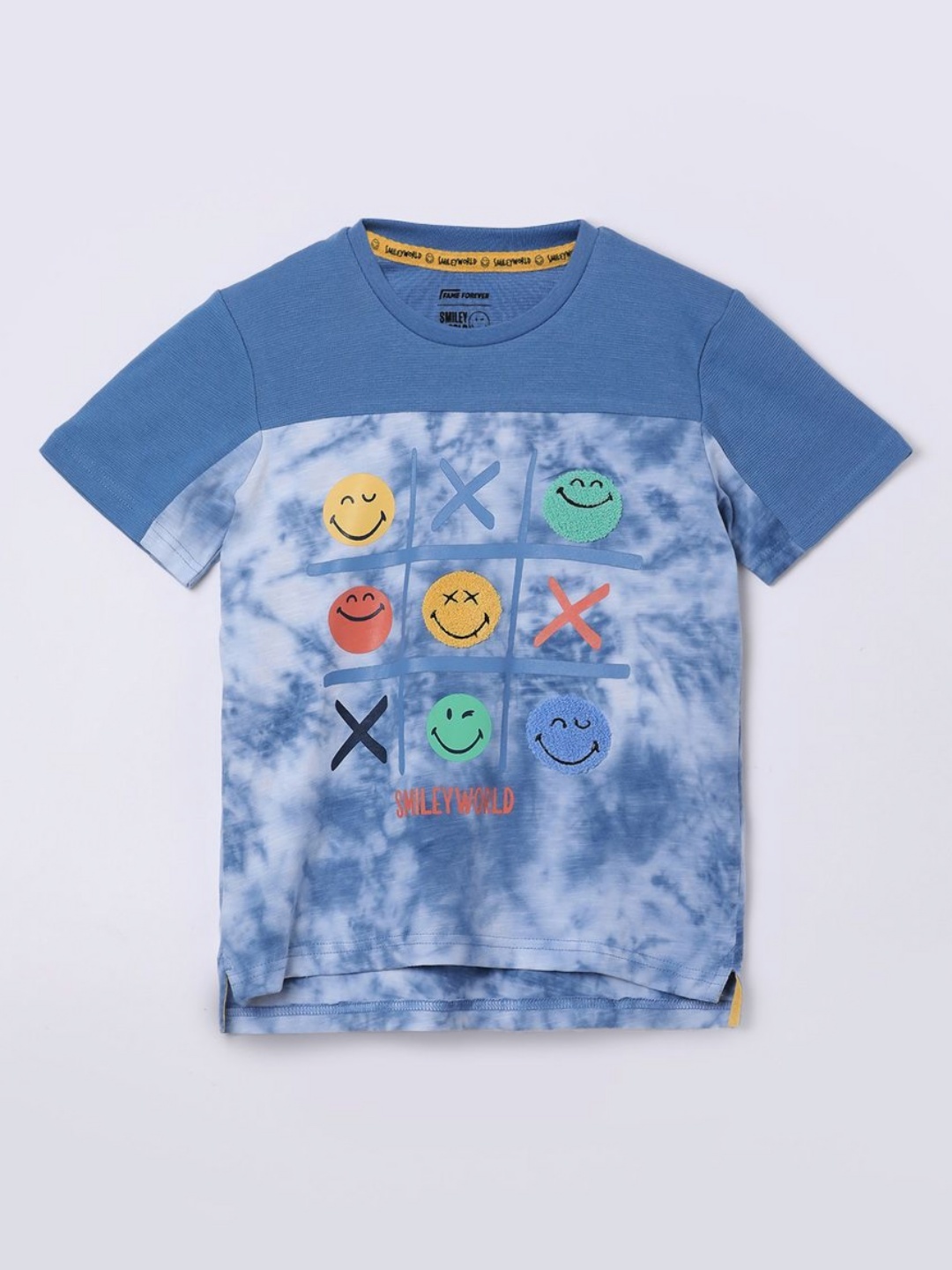 

Fame Forever by Lifestyle Boys Blue Smiley T Shirt