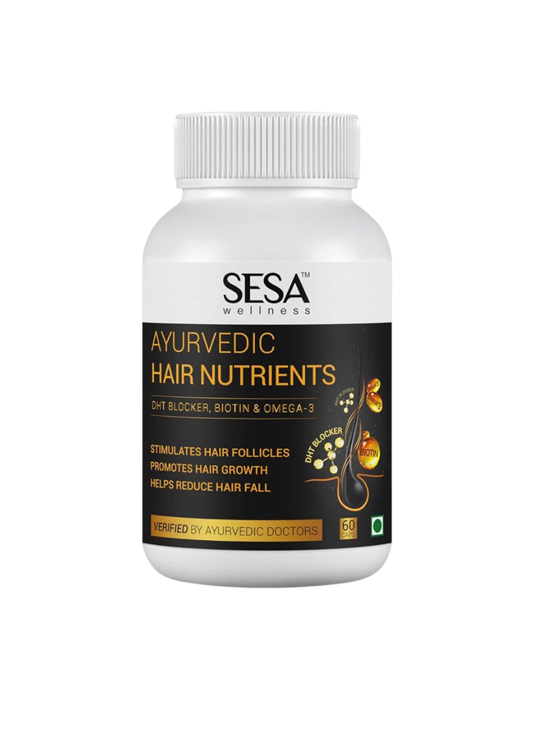 

Sesa Hair Nutrients Capsules- 60 Capsules, Transparent