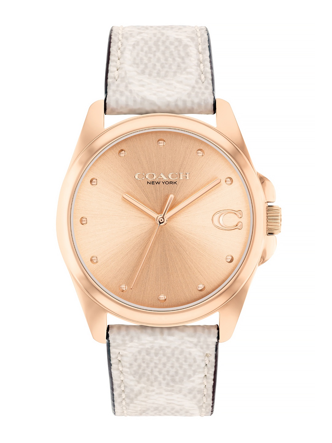 

Coach Women Greyson Leather Analogue Watch 14504113, Rose gold