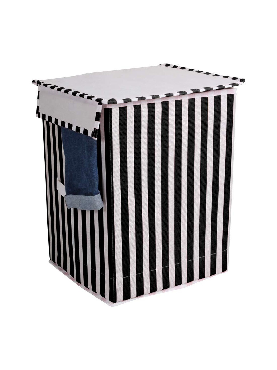 

prettykrafts Black & White Striped Reusable Multi-Utility Organisers