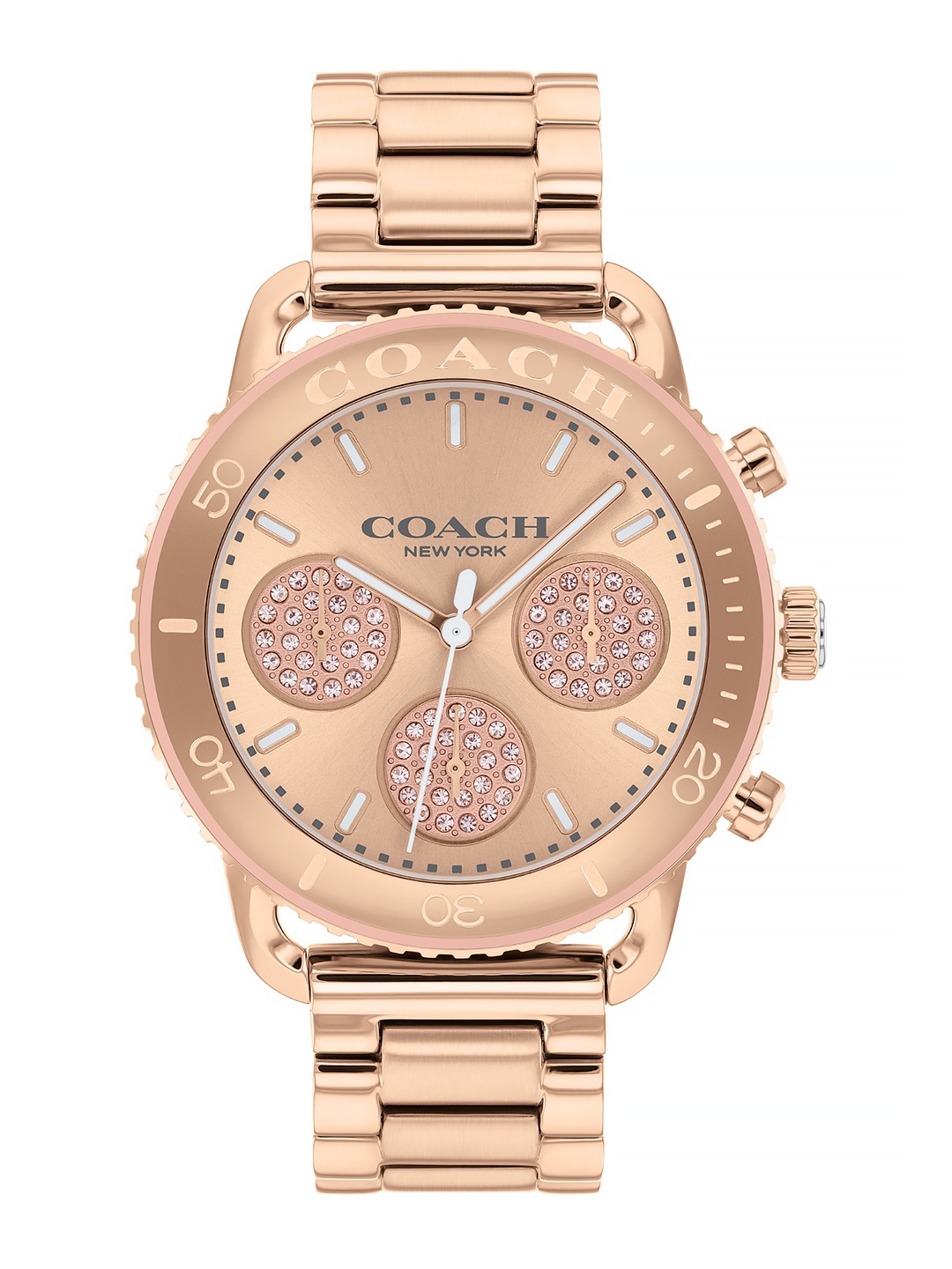 

Coach Women Cruiser Bracelet Style Straps Analogue Watch 14504255, Rose gold