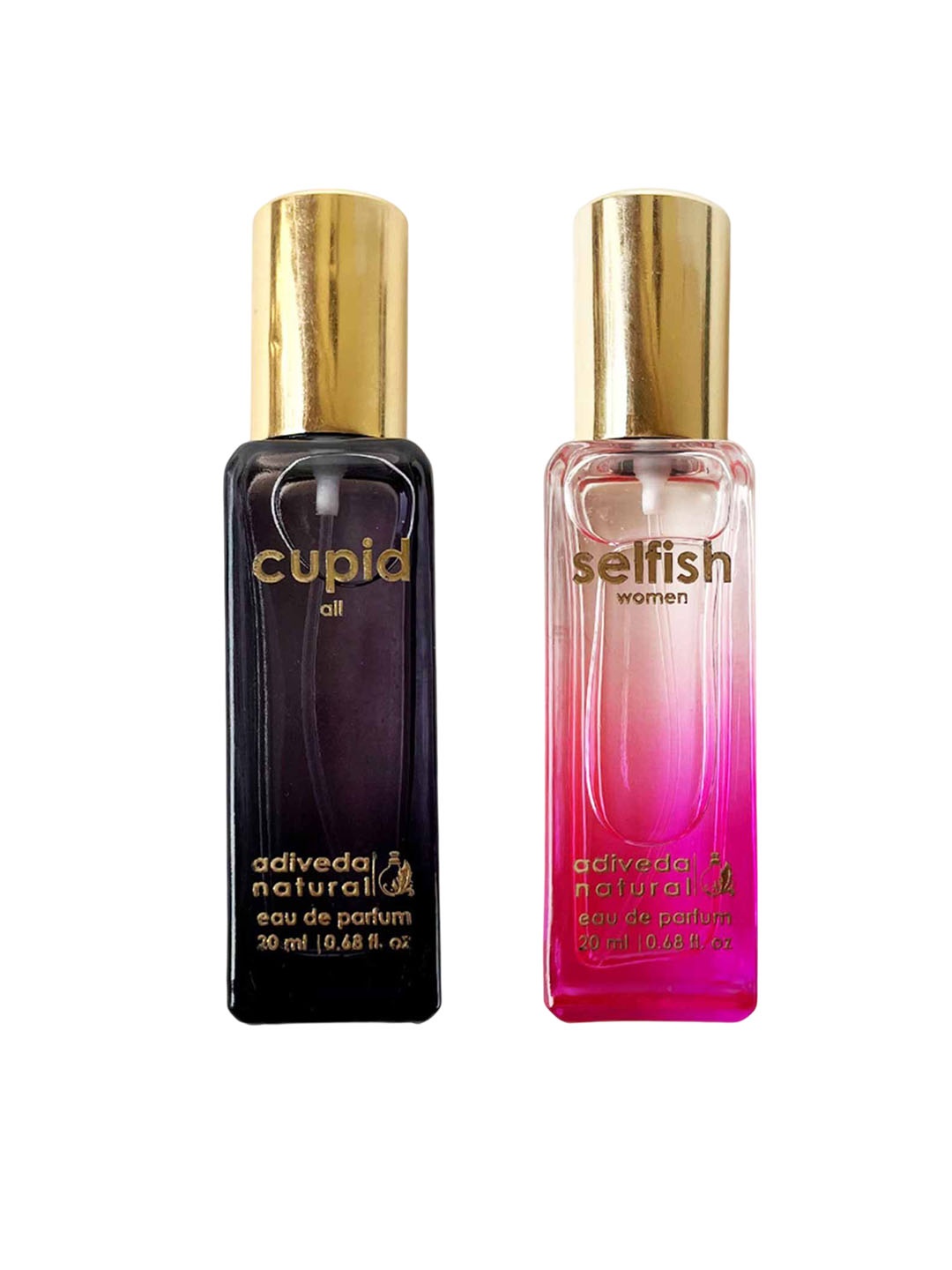 

Adiveda Natural Set Of 2 Cupid & Sefish EDP 20 ml Each, Pink