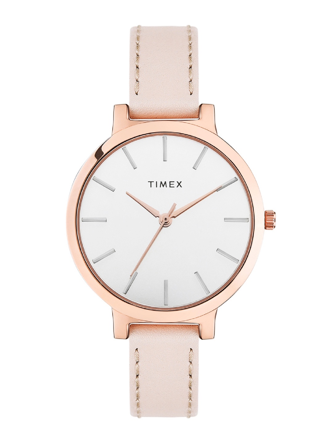

Timex Women Leather Straps Analogue Watch TWHL41SMU03, Silver