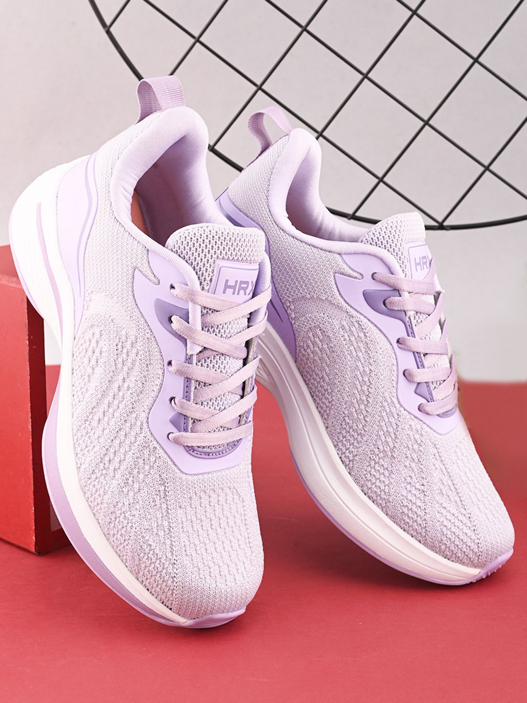 

HRX by Hrithik Roshan Women Mesh Running Non-Marking Shoes, Purple