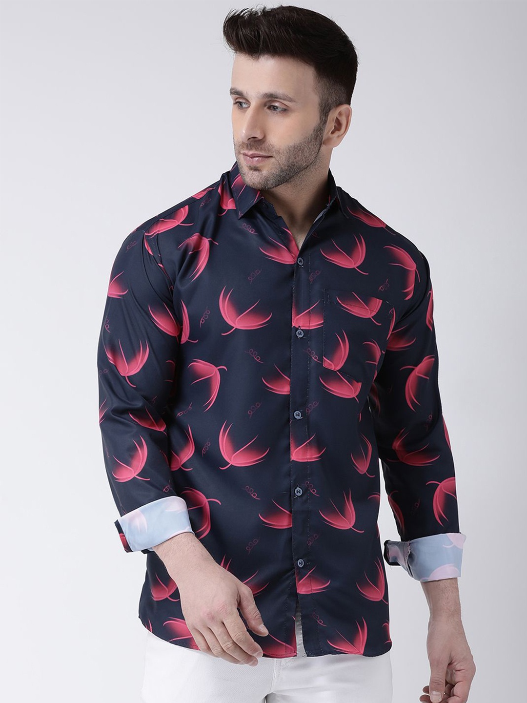 

KLOSET BY RIAG Men Classic Floral Opaque Printed Casual Shirt, Multi
