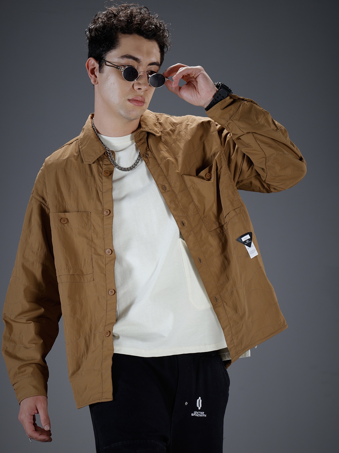 

SOKO STREET Spread Collar Tailored Jacket, Camel brown