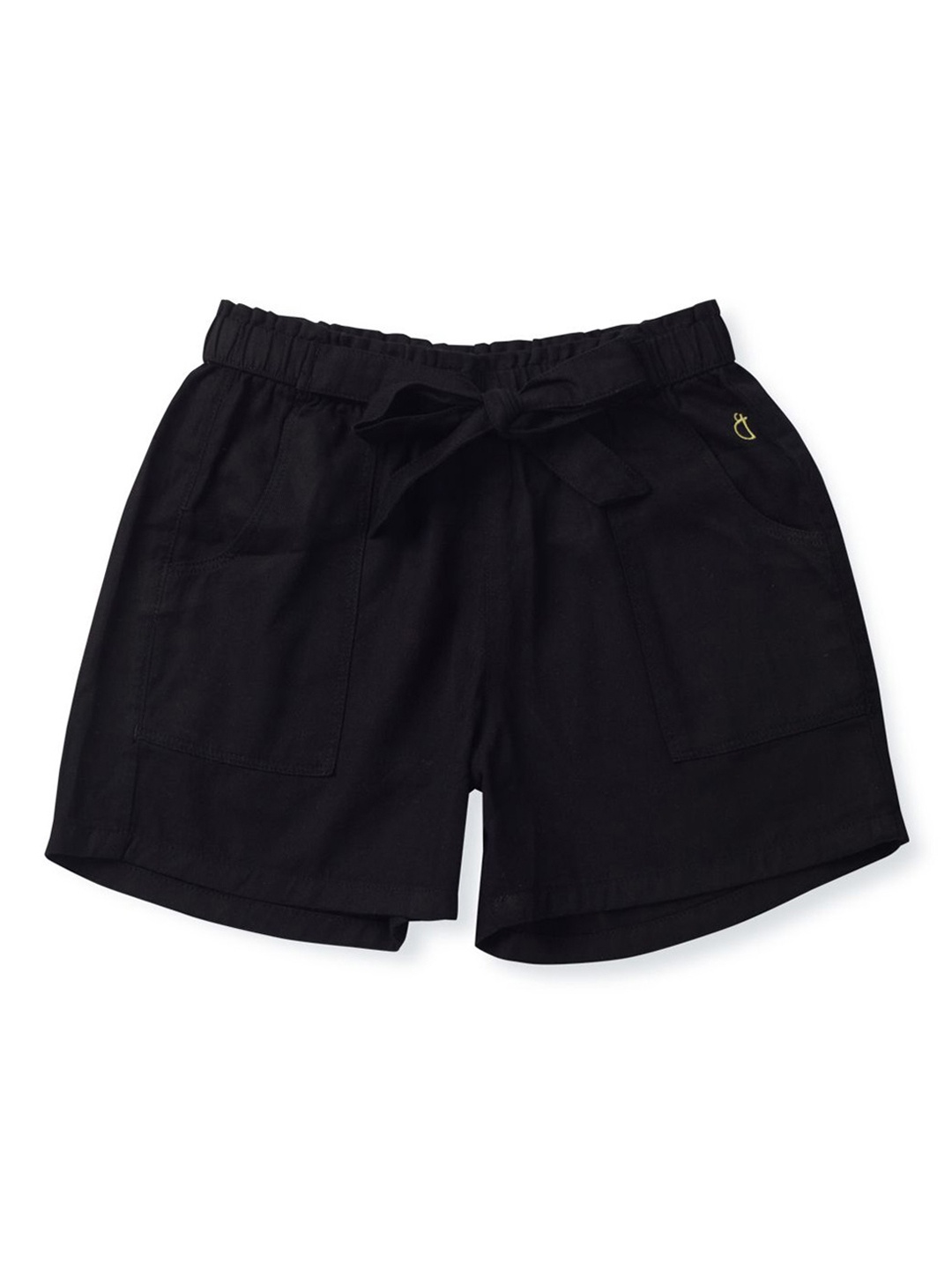 

Gini and Jony Girls Cotton Regular Fit Shorts, Black