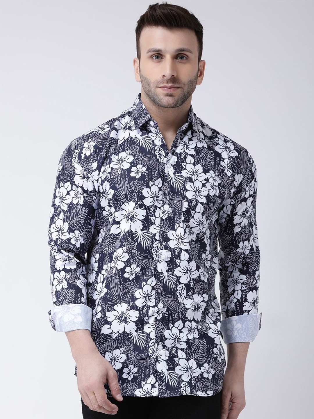 

KLOSET BY RIAG Men Classic Floral Opaque Printed Casual Shirt, Multi