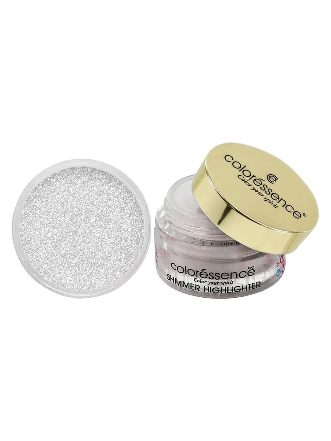 

Coloressence GlowDust Shimmer Highlighter -Silver SS-1
