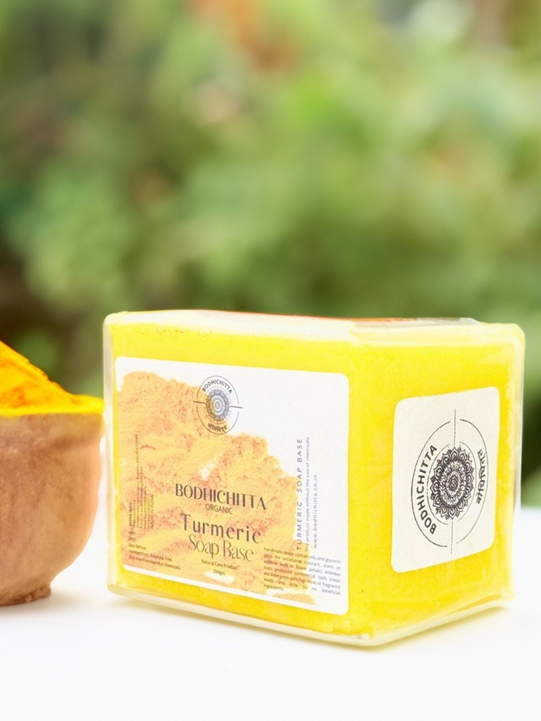 

Bodhichitta Organic Turmeric Soap Base- 250 gm, Yellow