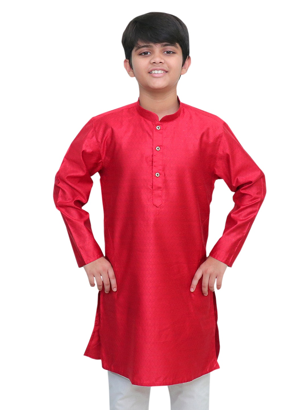 

BAESD Boys Thread Work Dobby Kurta, Maroon