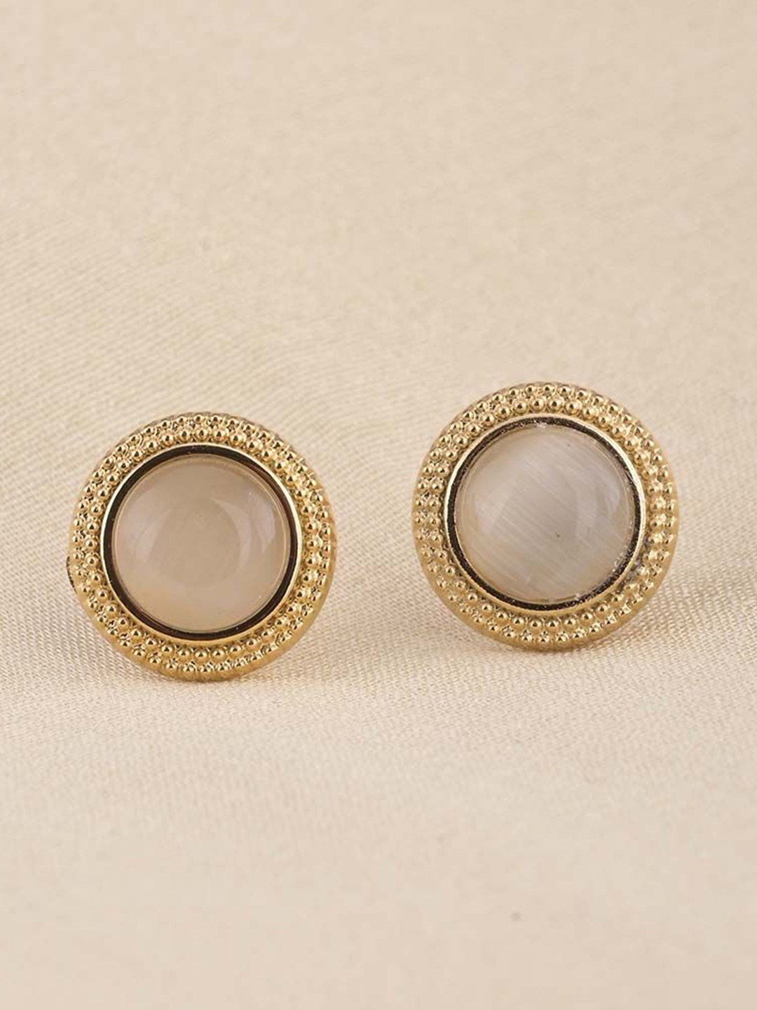 

PALMONAS Gold Plated Stainless Steel Cubic Zirconia Studs