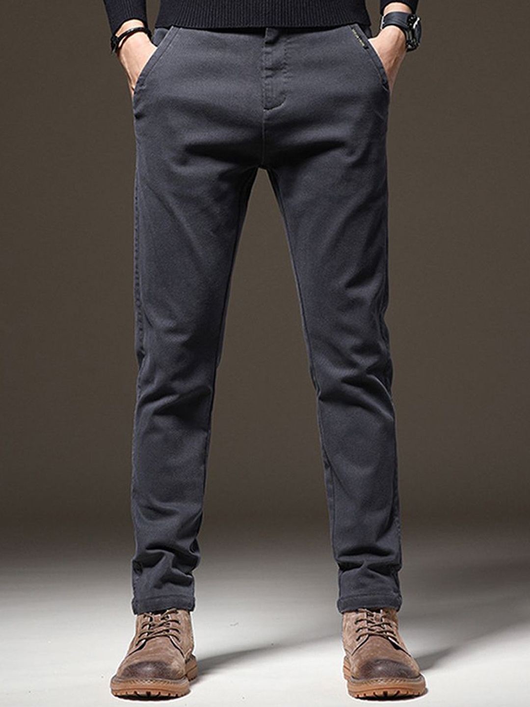 

StyleCast x Revolte Men Trousers, Grey