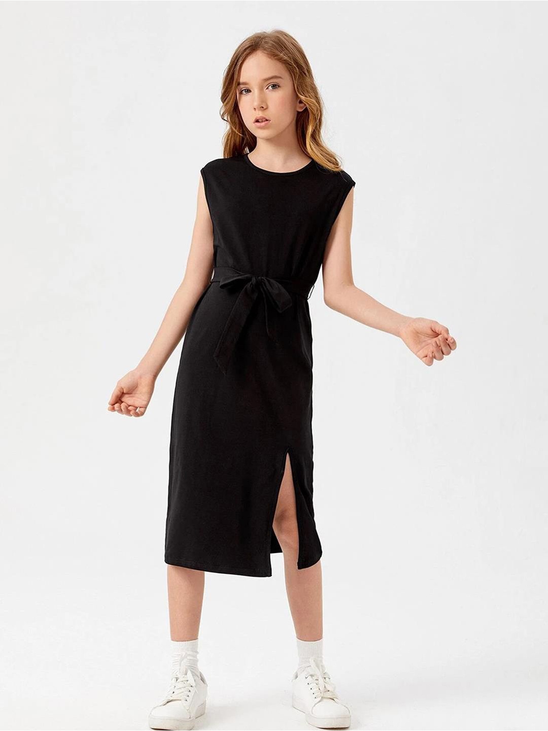 

Kotty A-Line Midi Dress, Black
