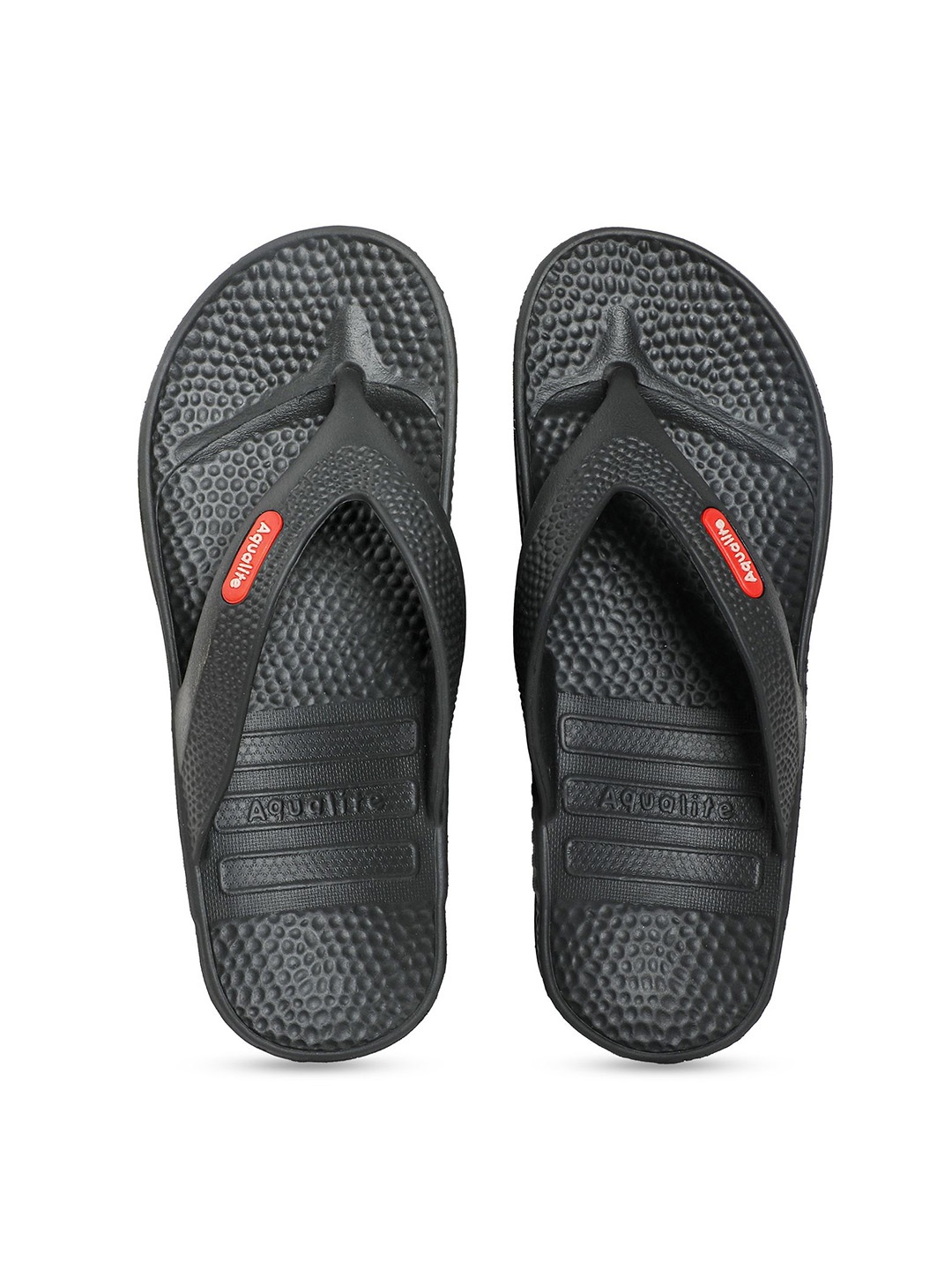 

Aqualite Men Thong Flip-Flops, Black