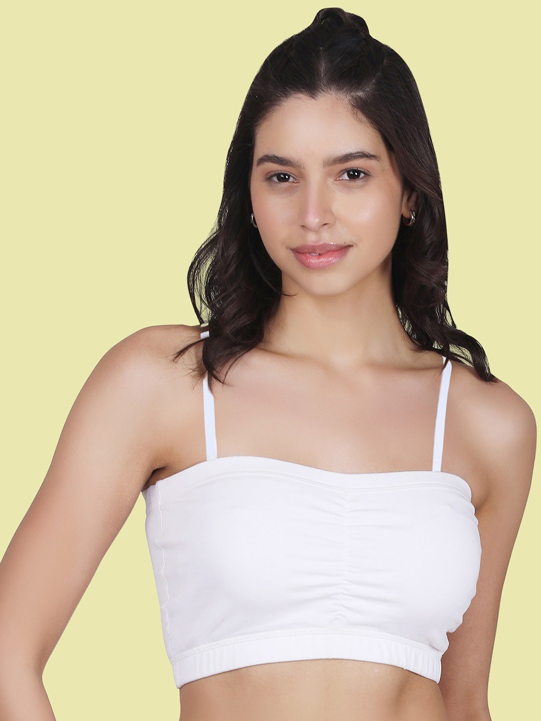 

DChica Women Tube Bra, White