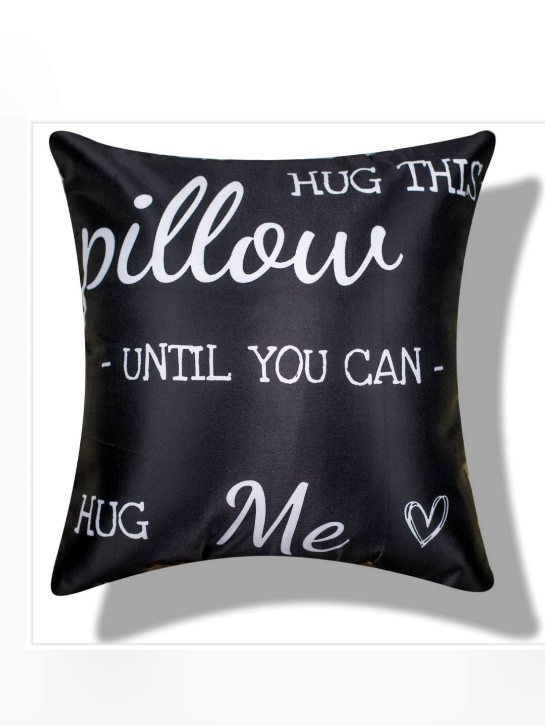 

Vendola Black & White Abstract Satin Square Cushion Covers